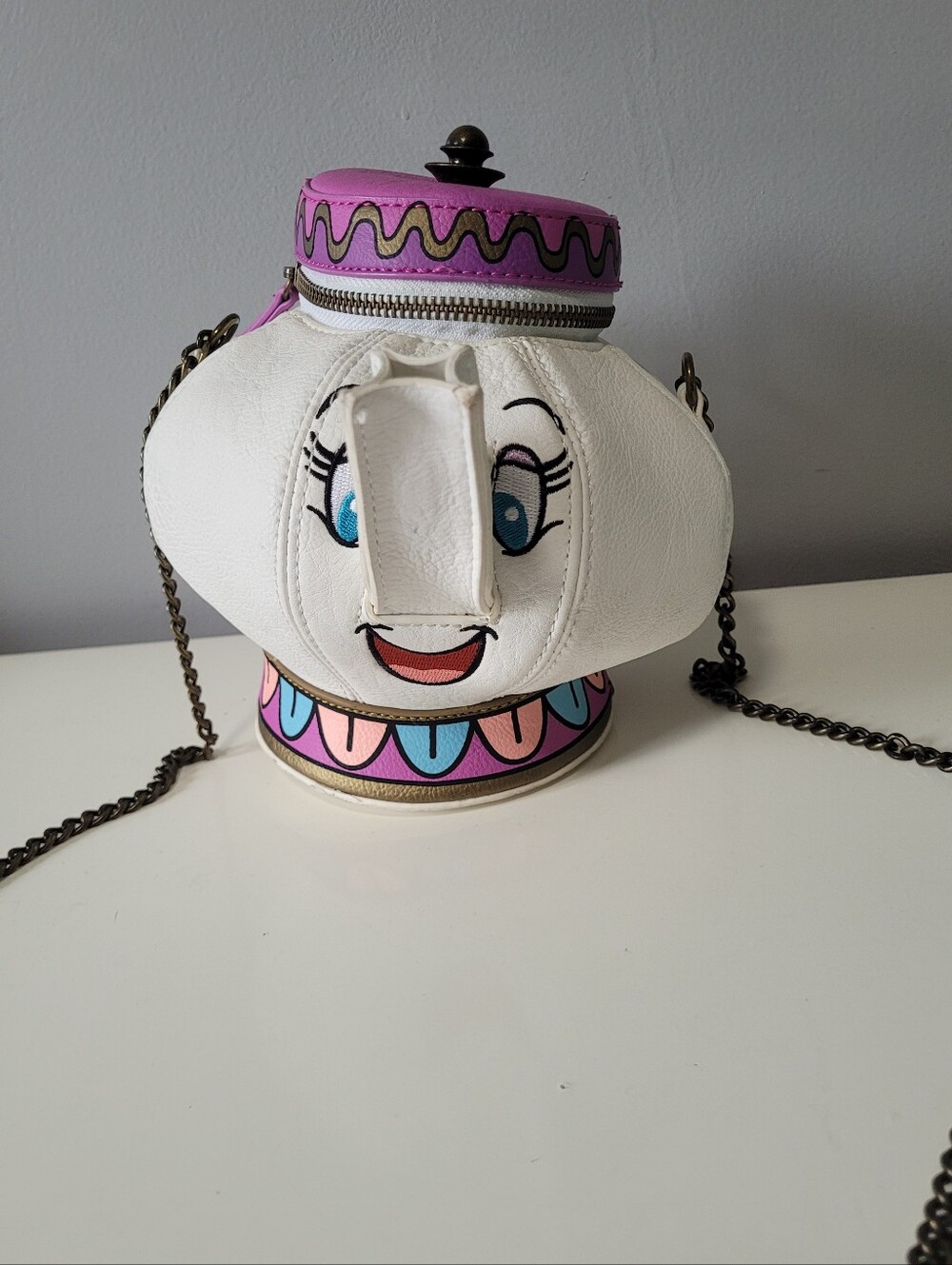 Loungefly Disney Beauty and the Beast Mrs. Potts Crossbody Bag